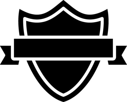 Shield Badge Glyph Icon