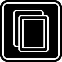 Copy Glyph Icon vector