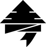 Triangle Shape Glyph Icon vector