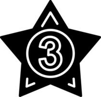 3rd Prize Glyph Icon vector