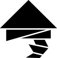 Triangle Shape Glyph Icon vector