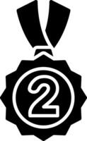 2nd Prize Glyph Icon vector