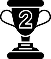 2nd Prize Glyph Icon vector