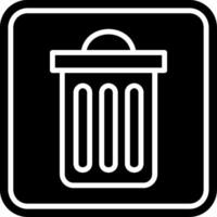 Trash Glyph Icon vector