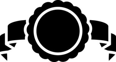 Lineal Ribbon Glyph Icon vector