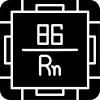 Radon Glyph Icon vector