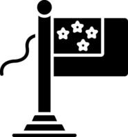 Samoa Flag Glyph Icon vector