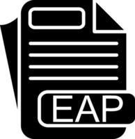 EAP File Format Glyph Icon vector