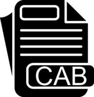 CAB File Format Glyph Icon vector
