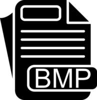 BMP File Format Glyph Icon vector