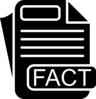 FACT File Format Glyph Icon vector