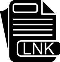 LNK File Format Glyph Icon vector