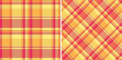 Seamless pattern plaid of background fabric check with a texture tartan textile. Set in gold colors for luxury modern curtain designs living room. vector