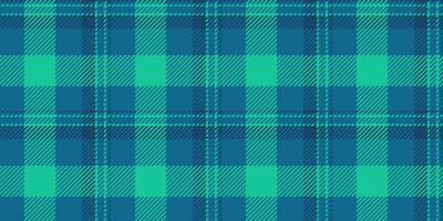 Gingham tartan pattern fabric, decoration textile plaid background. Stripe texture seamless check in cyan and teal colors. vector