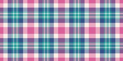 Graph pattern tartan background, october plaid textile texture. Variation seamless fabric check in pastel and light colors. vector