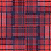 Professional pattern texture fabric, new york textile tartan seamless. Native background check plaid in red and dark colors. vector