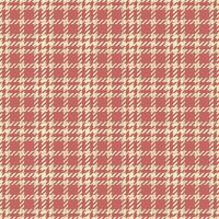 Loft textile plaid, selection texture background pattern. Repeat fabric check seamless tartan in light and red colors. vector