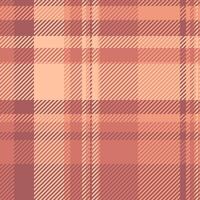 Diverse pattern check plaid, quilted texture fabric . Tribal seamless tartan background textile in red and orange colors. vector
