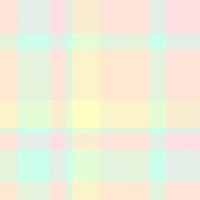 Trim check plaid background, sketching pattern tartan textile. Girl fabric texture seamless in light and blanched almond colors. vector