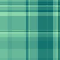 Knit background pattern texture, thread tartan textile. Knot seamless plaid fabric check in teal and mint colors. vector