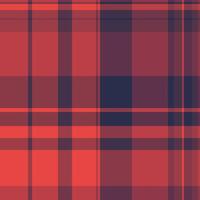 Celtic check pattern textile, birthday card texture tartan. Serene fabric seamless background plaid in red and pink colors. vector