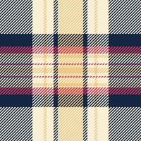 Hotel fabric plaid seamless, image background tartan texture. Flow check textile pattern in antique white and dark colors. vector