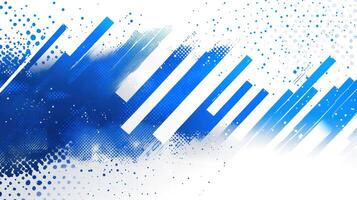Colorful abstract artwork with blue tones and dynamic lines, showcasing contemporary design elements photo