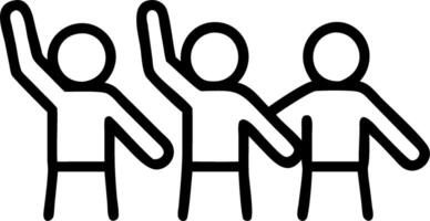 Window shoppers pointing excitedly vector