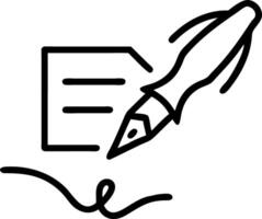 A business contract and a fountain pen float in mid air gently rotating isolated on a white background to convey agreement and partnership vector