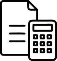 A modern calculator smartphone and financial reports arranged on a glossy white desk with ample lighting captured with a slight zoom to highlight tools for financial planning conc vector