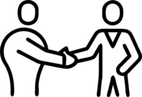 Abstract image of a businessman shaking hands with a client with bokeh lights vector
