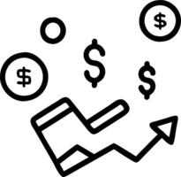 Abstract gradient with holographic finance icons vector