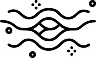Abstract wave lines with bokeh effect representing data flow and business communication vector