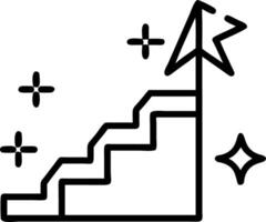 Abstract stairs leading upwards with bokeh effect symbolizing growth and progress vector