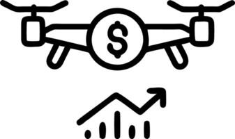 AI powered micro investment drone vector