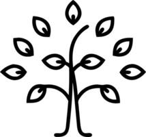 Abstract tree with leaves made of leadership symbols on a soft bokeh background vector