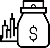 Blurred cityscape with sharp focus on savings jar vector