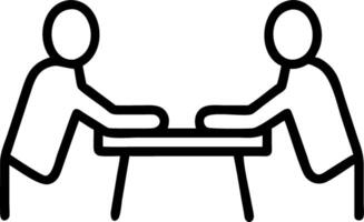 Business handshake over a glossy table with copy space vector