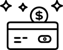 Bokeh lights with holographic payment icons vector
