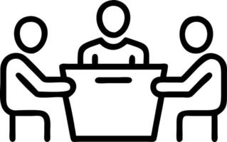 Business team reviewing compliance policies on plain background vector