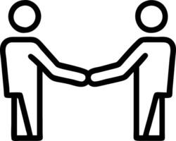 Business team handshake in a glossy office setting with copy space vector