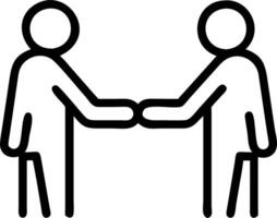 Business team handshake in a glossy office setting with copy space vector