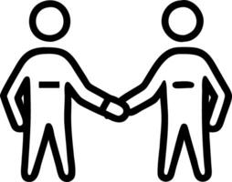 Business team shaking hands on plain white background vector