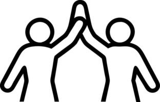 Business team high fiving on glossy background with copy space vector