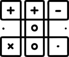 Calculator button grid vector