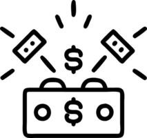 Close up of a cash register with glowing currency and discount tags vector