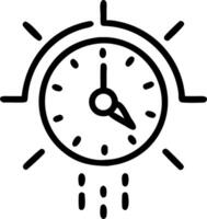 Close up of a futuristic digital clock representing business time management and leadership vector