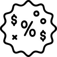 Close up of a glowing promotional badge with currency symbols and copy space vector