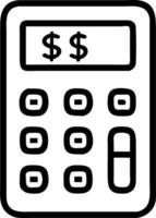 Close up of a holographic calculator displaying currency symbols with copy space vector
