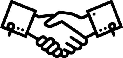 Close up of futuristic holographic handshake between two robotic arms representing business agreement vector